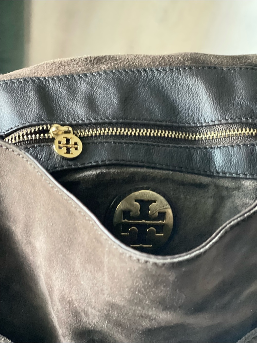 Tory Burch Chocolate Brown Suede Fringe Crossbody Bag - Picture 5 of 11
